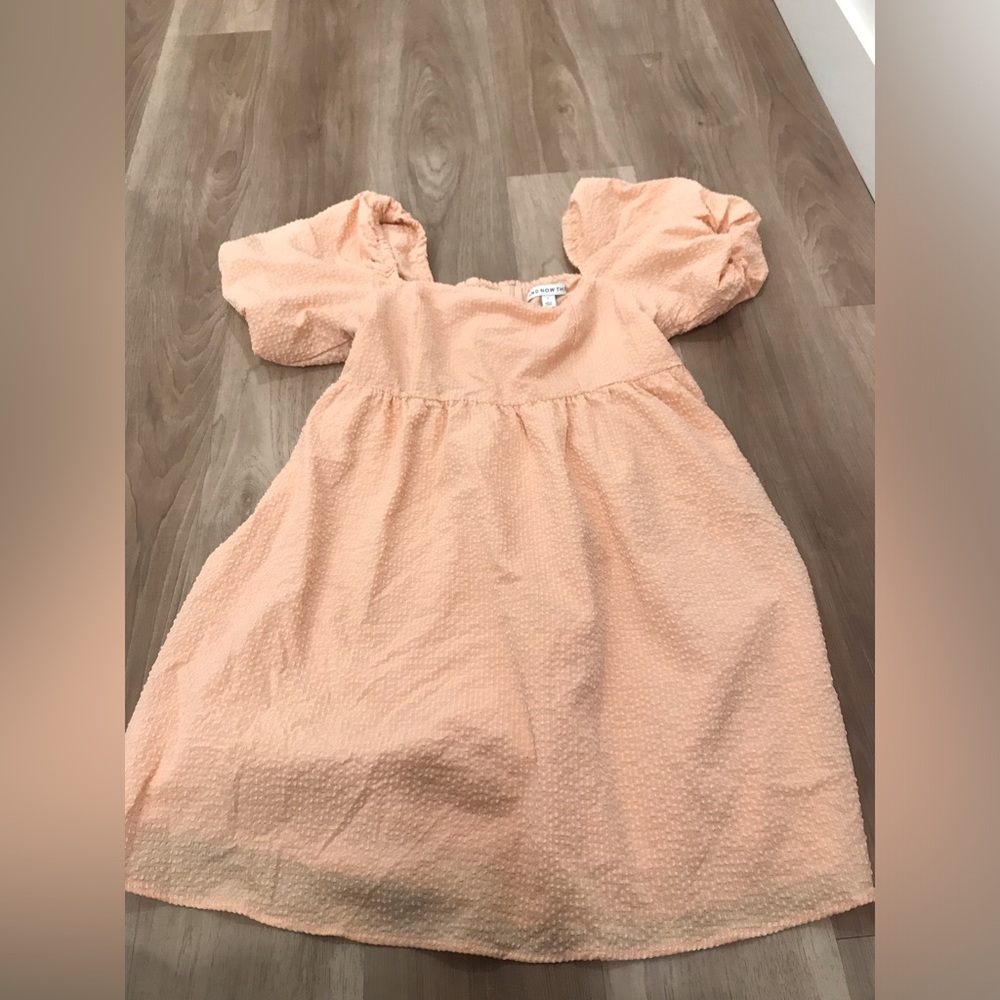 And Now This Women's Seersucker Puff-Sleeve Dress